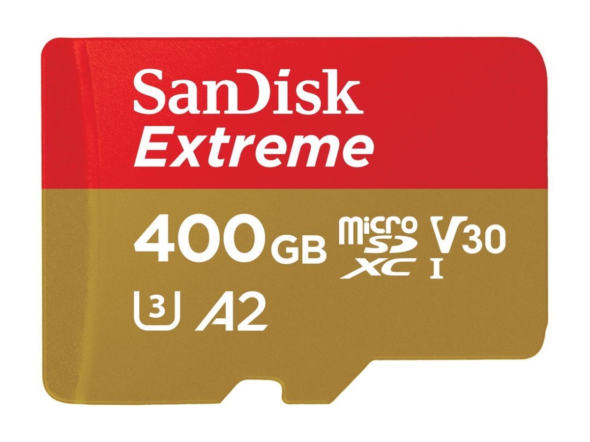 Picture of Sandisk SDSQXA1-400G-GN6MA 400GB Extreme MicroSDXC UHS-I&#44; U3 A2 Memory Card with Adapter&#44; Speed Up to 160MBs