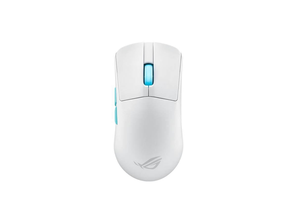 Picture of Asus 90MP02W0-BMAA10 ROG Harpe Ace Aim Lab Edition Gaming Mouse for 54 g Ultra-Lightwieght&#44; Connectivity 2.4GHz RF&#44; Bluetooth&#44; Wired&#44; 36K DPI Sensor&#44; Esports & FPS Gaming&#44; White