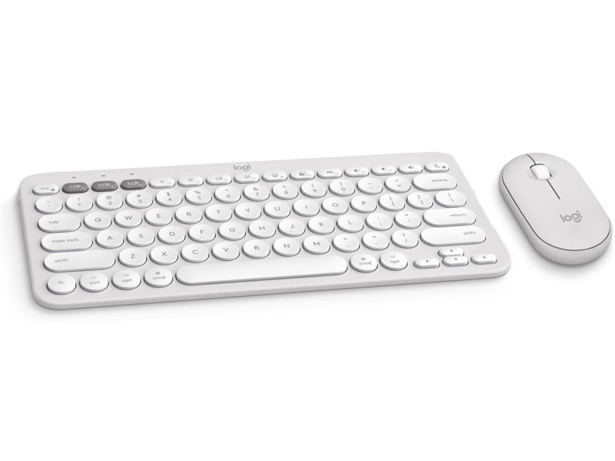 Picture of Logitech 920-012201 Pebble 2 Combo for Mac Wireless Keyboard & Mouse&#44; White