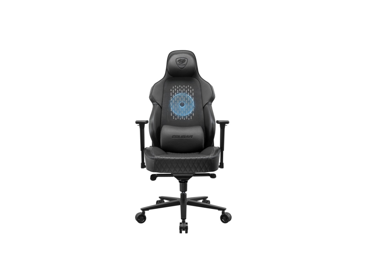 Picture of Cougar NxSys Aero Black Breathable PVC Leather Gaming Chair&#44; Black