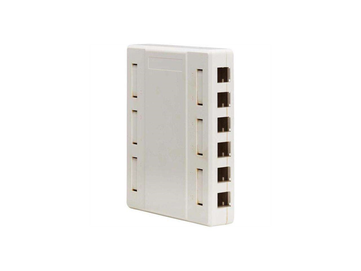 Picture of Tripp Lite N082012WH Surface-Mount Box for Keystone Jacks 12 Ports&#44; White