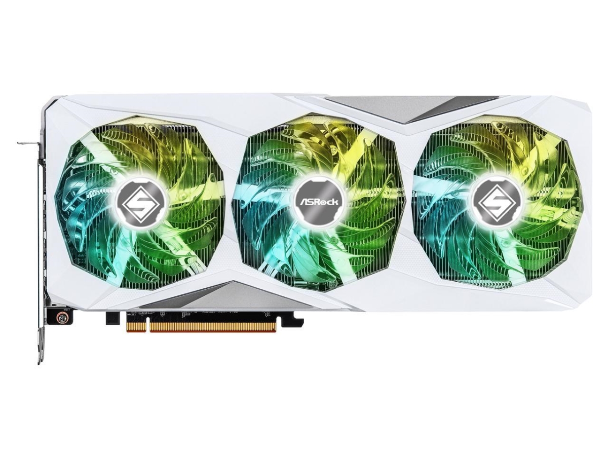 Picture of ASRock RX7700XT SL 12GO Steel Legend Radeon RX 7700 XT 12GB GDDR6 PCI Express 4.0 x16 ATX Video Card
