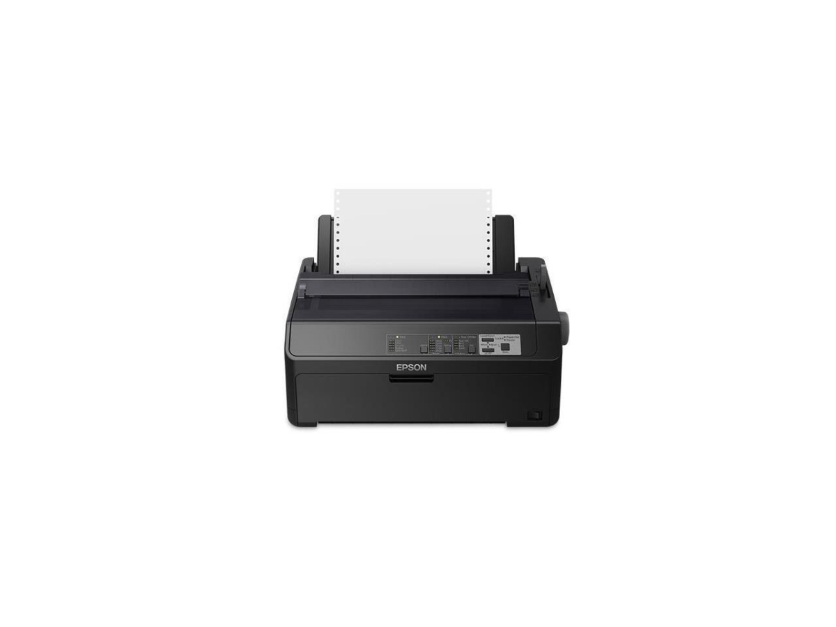 Picture of Epson America C11CF37201 USB & Parallel Impact Monochrome Dot Matrix Printer&#44; Black