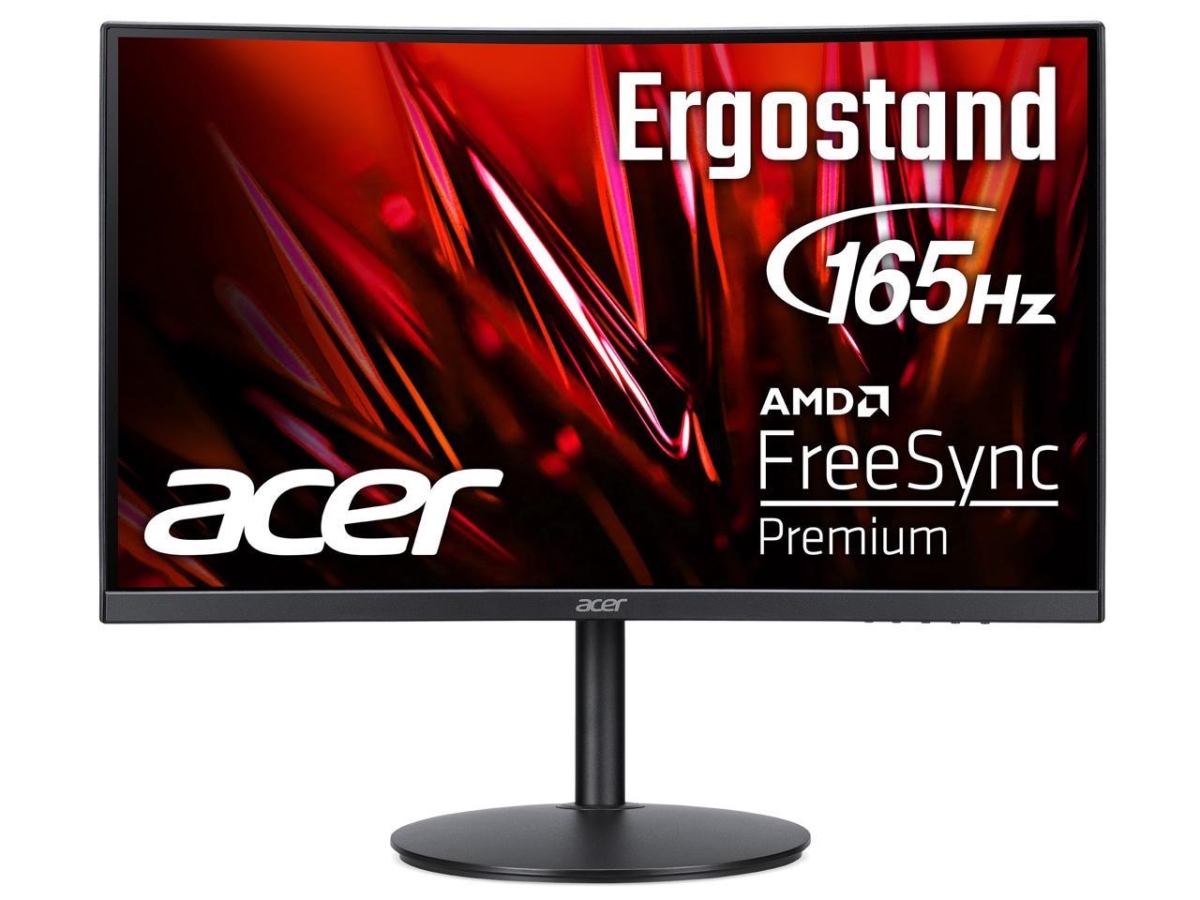 Picture of Acer America UM.UE2AA.S01 23.6 in. Sbiiphx 1200R 16-9 Curved Full HD 1920 x 1080 AMD FreeSync Premium Gaming Monitor with upto 165Hz Refresh Rate&#44; Black