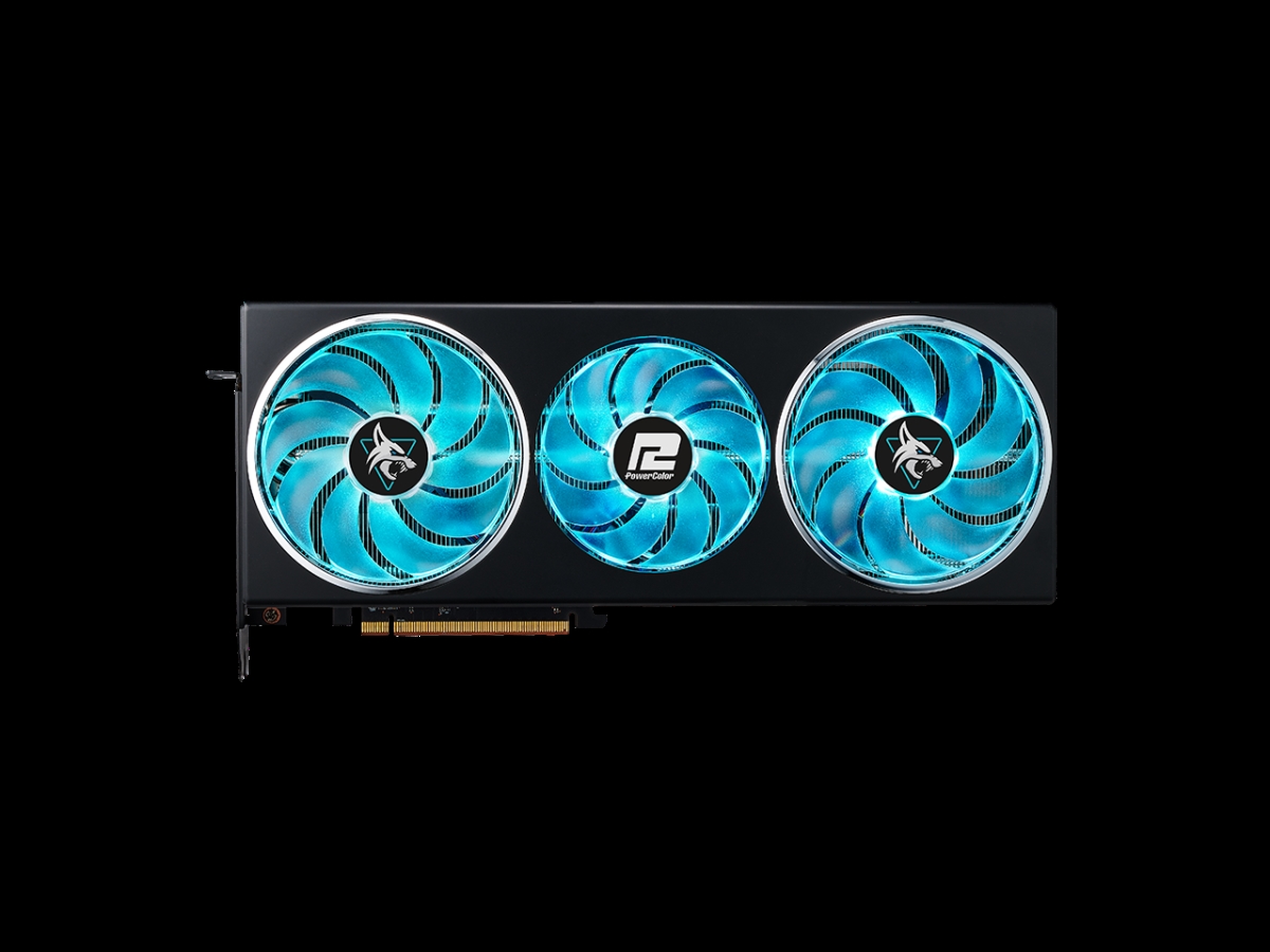 Picture of PowerColor RX7700XT 12G-L-OC 12 GB Hellhound Radeon RX 7700 XT GDDR6 PCI Express 4.0 x16 ATX Video Card
