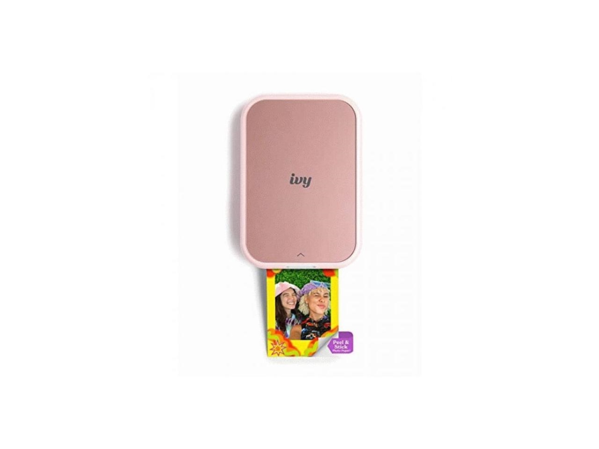 5452C017 IVY 2 Mini Photo Printer From Compatible iOS & Android Devices - Sticky-Back Prints, Blush Pink