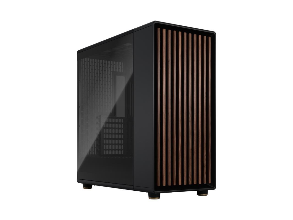 FD-C-NOR1X-02 North XL ATX mATX Mid Tower PC Case, Charcoal Black & Walnut