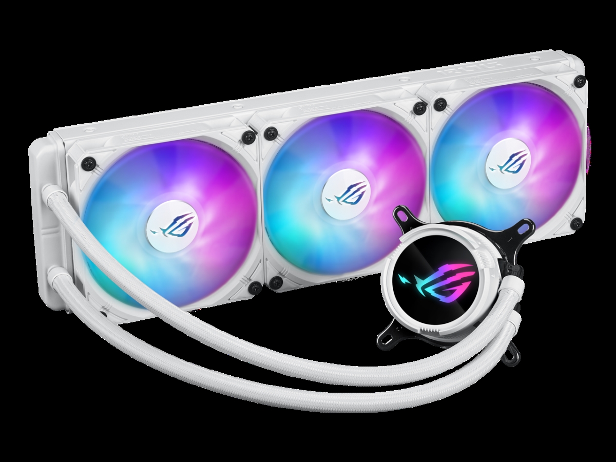 Picture of Asus ROG STRIX LC III 360 ARGB WHT ROG Strix LC III 360 ARGB White Edition All-in-One CPU Liquid Cooler with 360 Rotatable Water Block