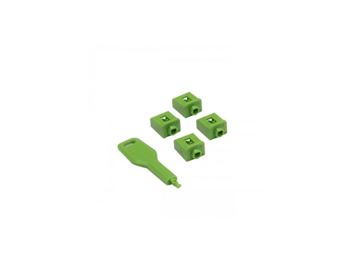 SY-ACC24084 Locking SFP Port Dust Blocker with Removal Keys Tool