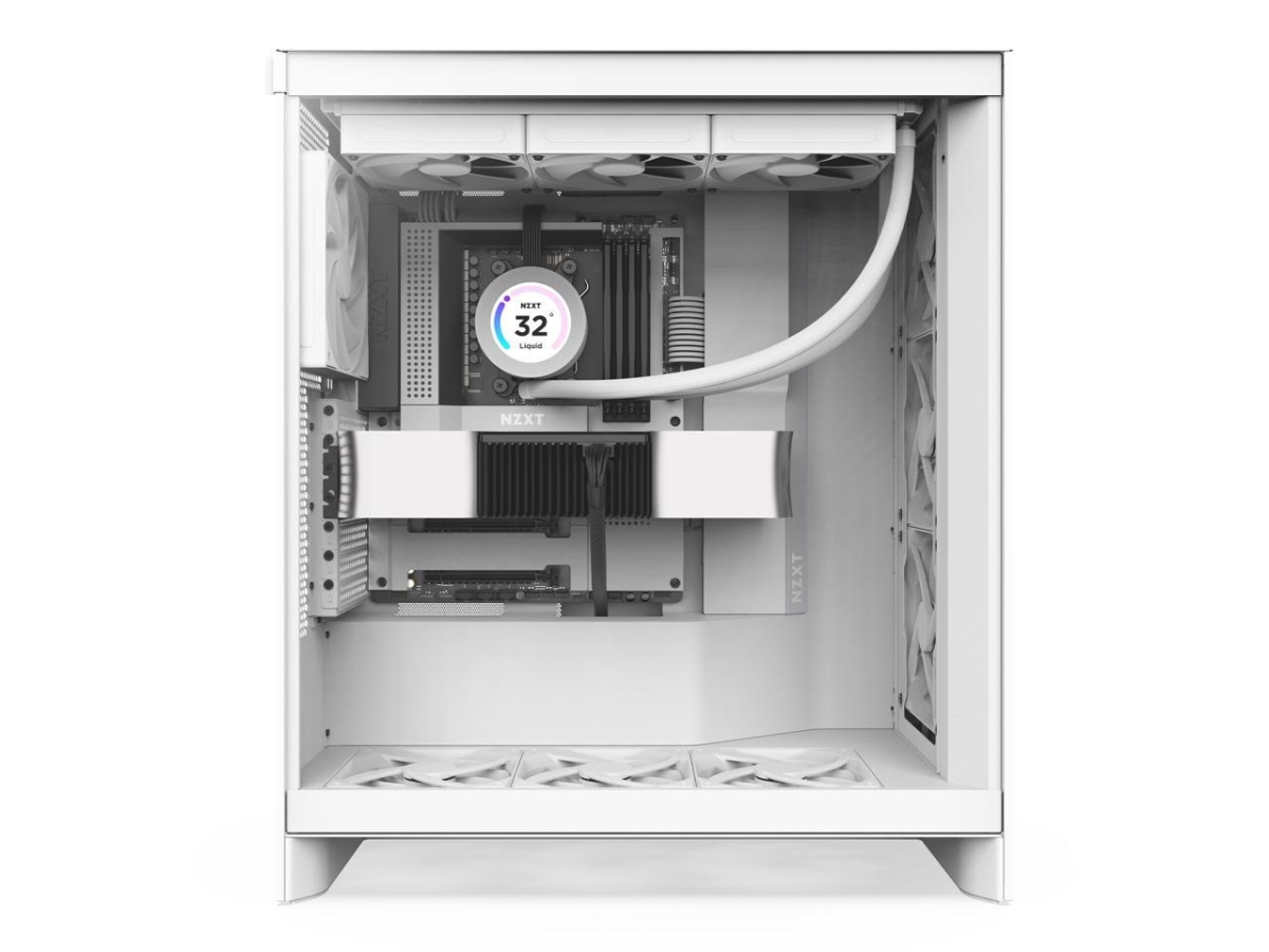 CM-H72FW-01 H7 Flow 2024 Mid-Tower Case, All White