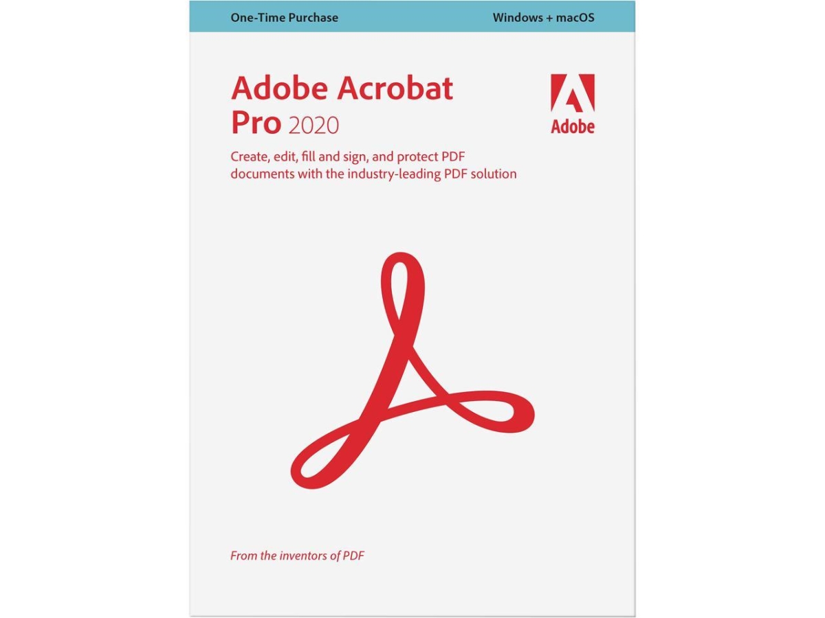 Picture of Adobe 65311590 Adobe Acrobat Pro 2020 Software for Windows & Mac