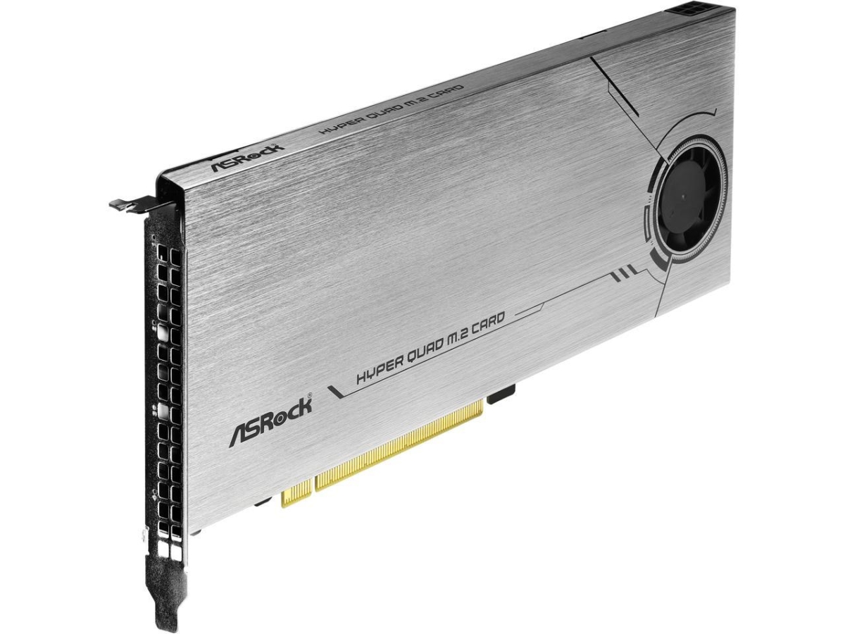 Picture of Asrock HYPER QUAD M.2 CARD Hyper Quad M.2 CARD Bootable M.2 RAID Support