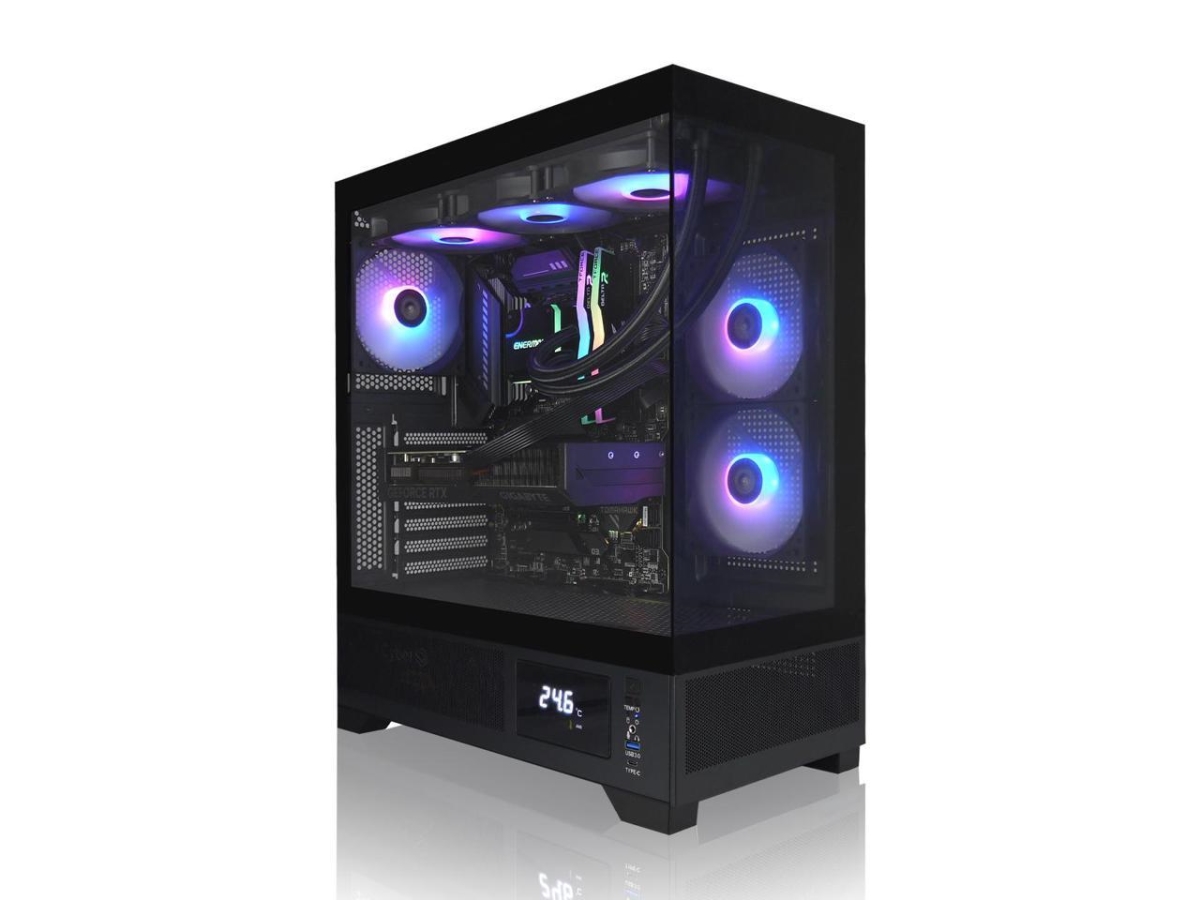 Picture of AVGPC AV-WW-R7-9070XT-B Whirlwind Gaming PC AMD Ryzen 7 9700X Zen5&#44; Radeon RX 9070 XT&#44; 32GB - Black