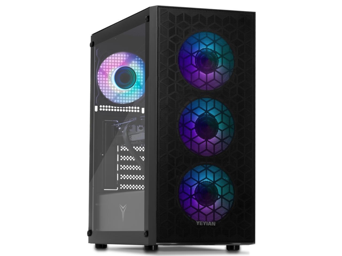 Picture of Yeyian YPI-YU44F0C-4602N Yumi Gaming Desktop&#44; Intel Core i5-14400F&#44; RTX 4060 - AI Integrated&#44; 32GB DDR5 6000MHz RGB&#44; 1TB SSD Gen 4.0