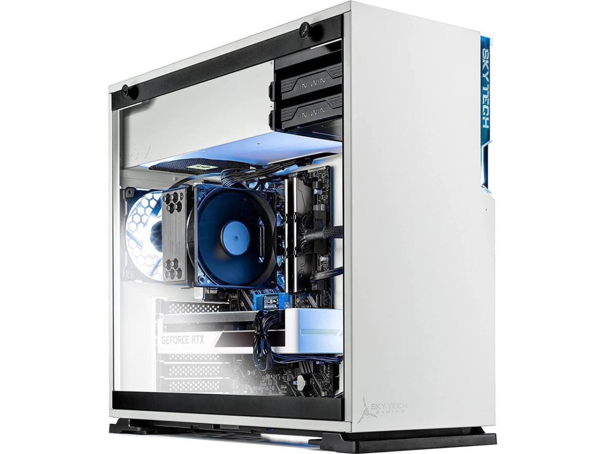 Picture of Skytech ST-SHIVA-1458-W-OR Shiva Gaming PC Desktop&#44; Ryzen 5 5500 3.6 GHz 4.2GHz Turbo Boost&#44; NVIDIA RTX 4060 8GB GDDR6&#44; 1TB SSD&#44; 16GB DDR4 RAM 3200