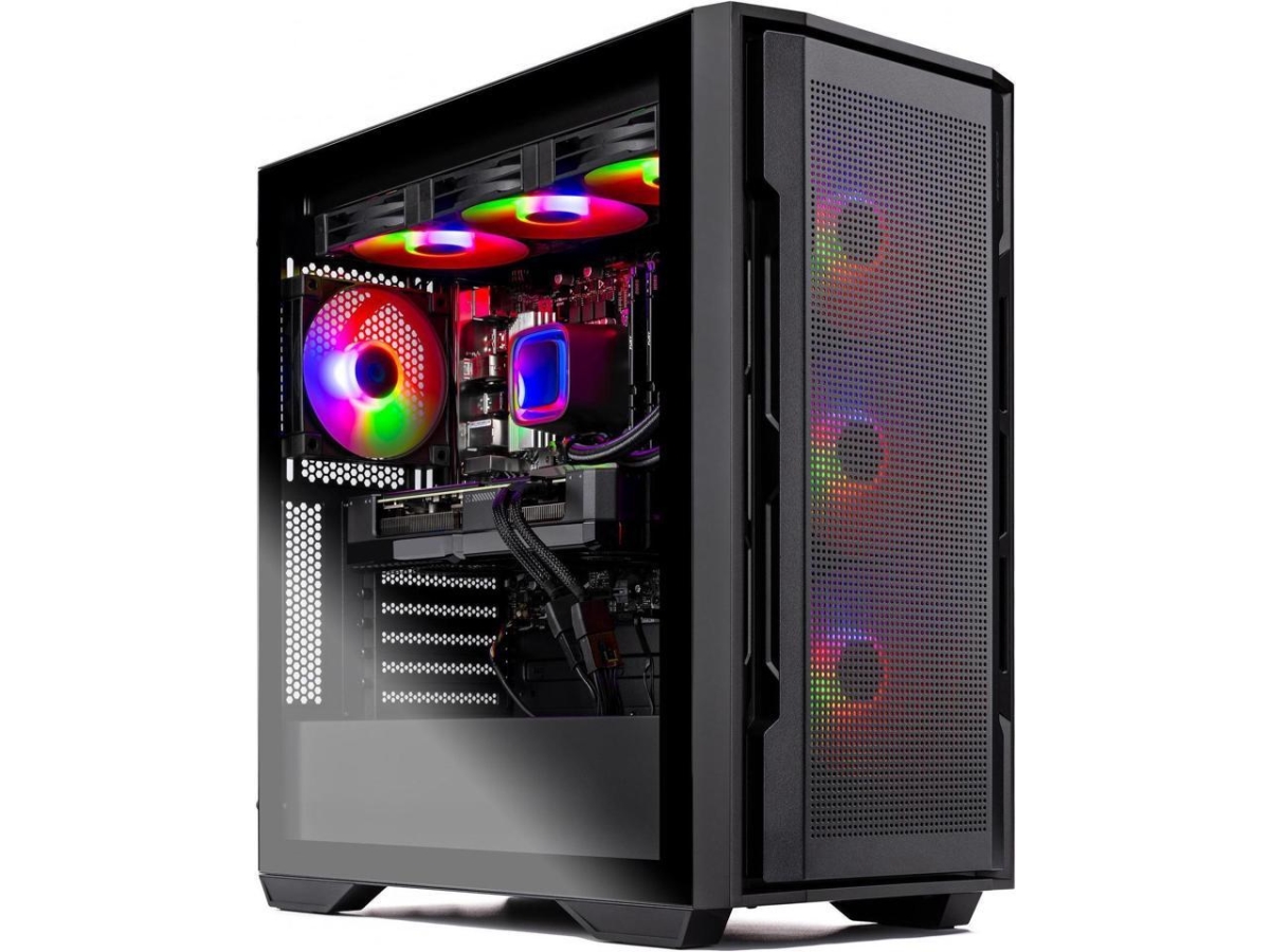Picture of Skytech ST-RAMPAGE2-1587-B-AL Rampage Gaming PC Desktop AMD Ryzen 7 7700X NVIDIA Geforce RTX 5070 1TB Gen4 SSD 32GB DDR5 RAM&#44; AIO Liquid Cooling Windows 11