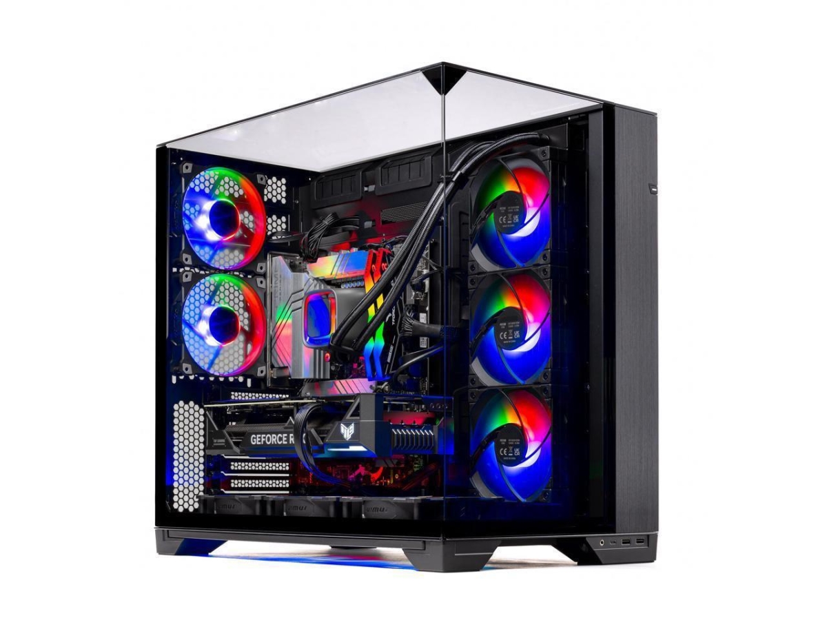Picture of Skytech ST-O11V-1682-B-AL O11V Gaming PC Desktop AMD Ryzen 9 9900X3D NVIDIA Geforce RTX 5080 2TB Gen4 NVMe SSD 64GB RAM&#44; AIO Liquid Cooling Windows 11