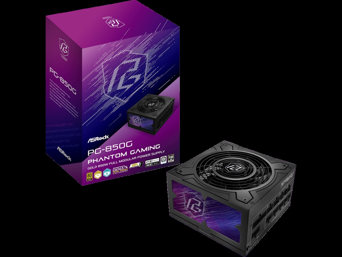 Picture of ASRock PG-850G ASRock Phantom Gaming Series Power Supply