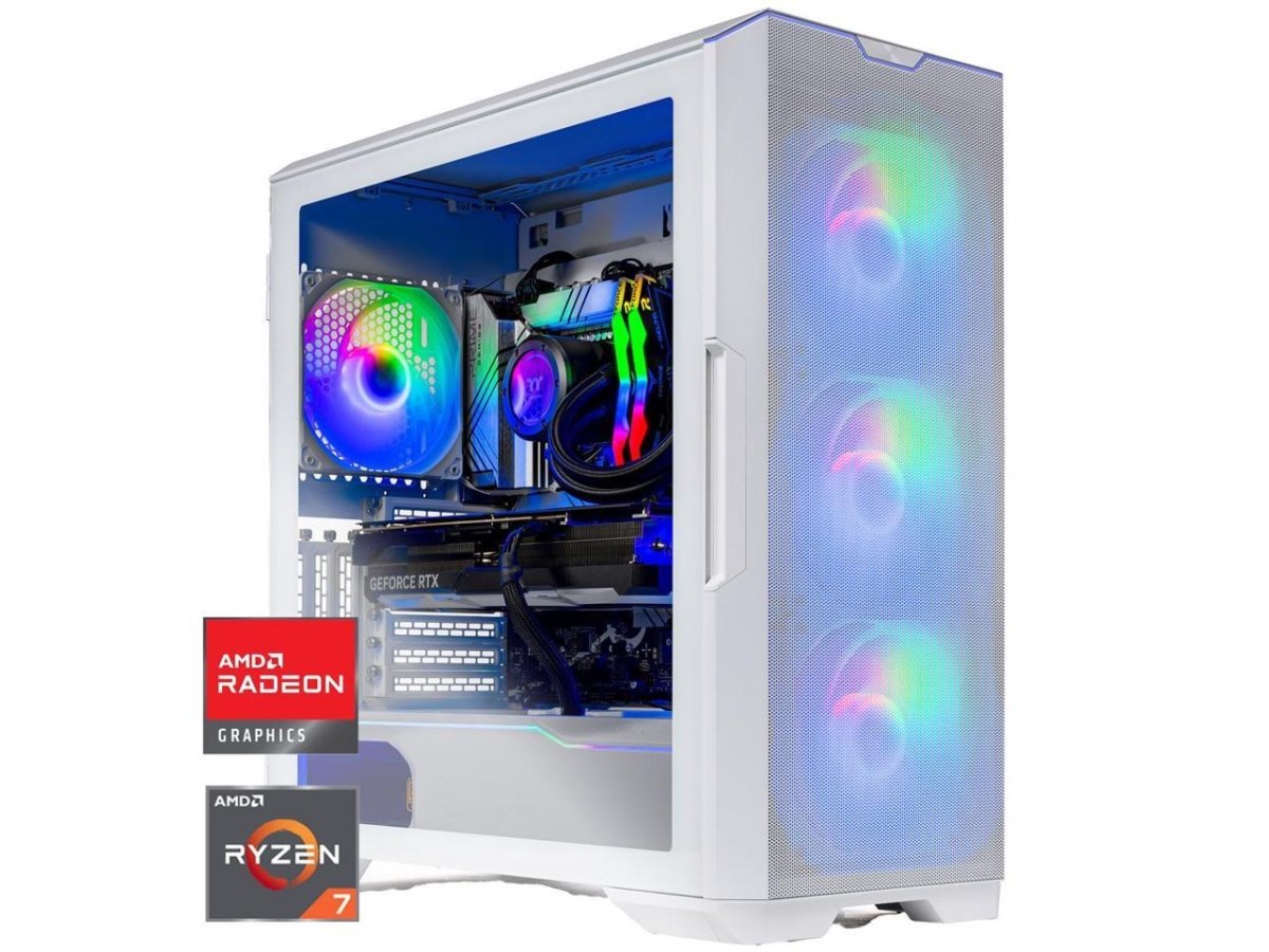 Picture of Skytech ST-ECLIPSE2-1746-W-AL Eclipse Gaming PC - Ryzen 7 9800X3D - RX 9070 XT - 32GB DDR5 - 2TB NVMe - Win 11&#44; White