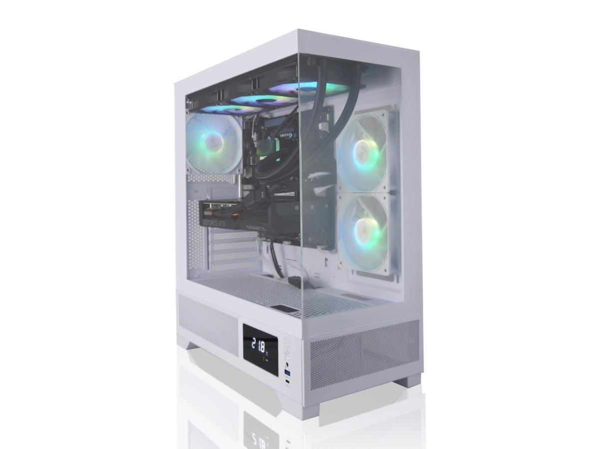 Picture of Avgpc AV-WW-R73D-5070-W Whirlwind Gaming PC AMD Ryzen 7 7800 x 3d&#44; Nvidia GeForce TX 5070&#44; 32Gb 6000mhz DDR5&#44; 2TB Nvme M.2 SSD&#44; Wi-Fi&#44; Windows 11 Home Black White