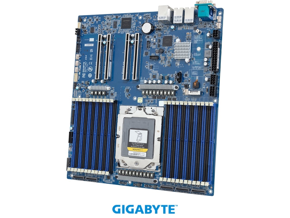 Picture of Gigabyte MZ33-AR1 Rev. 3.x Server Motherboard&#44; AMD Epyc 9005-9004 - E-atx Up