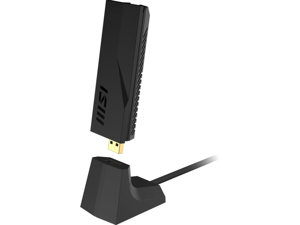 Picture of MSI 302-8ZE20XU-000 Wi-Fi 7 USB Adapter Best Performance & USB 3.2 Gen 1 Port- Wireless Adapters