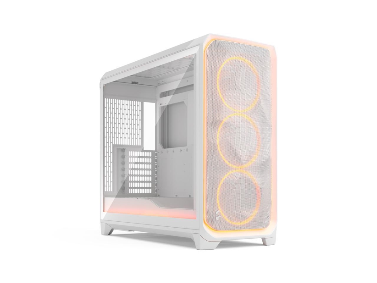 Picture of Fractal Design FD-C-MES3X-05 Massify 3 Xl Ambience Pro Grab E-atx Full Tower PC Case - White Chassis & Clear Tg Side Panel