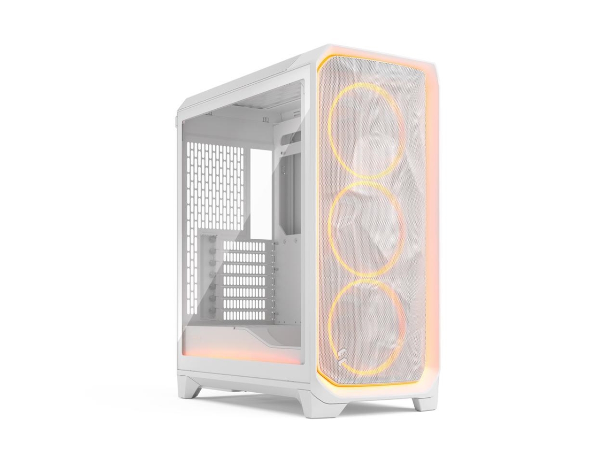 Picture of Fractal Design FD-C-MES3A-05 Massify 3 Ambience Pro Grab Tax Matx Mid Tower PC Case - White Chassis & Clear Tg Side Panel