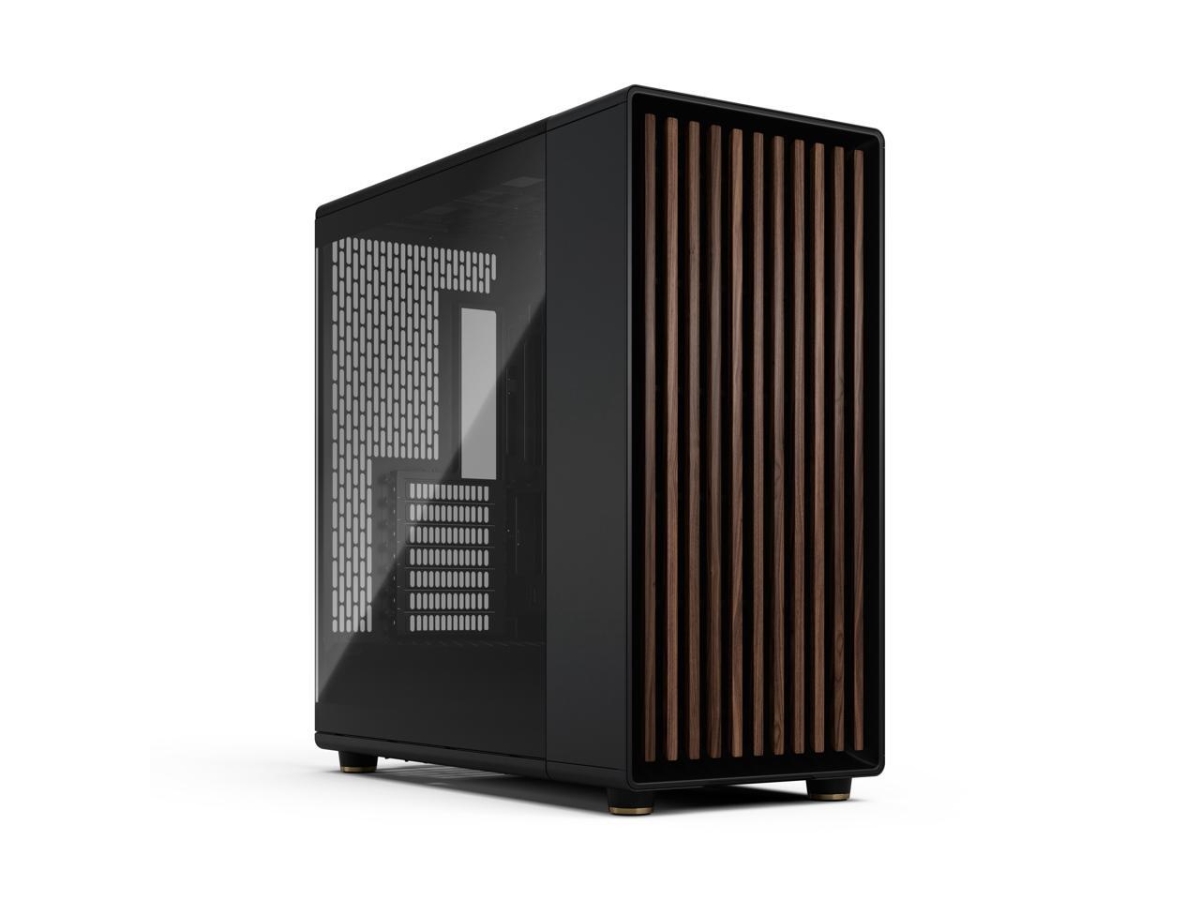 Picture of Fractal Design FD-C-NOR1X-05 North Xl Rs Tax Matx Full Tower PC Case for Motherboards & Rear Connectors&#44; Charcoal Black Chassis & Walnut Front & Dark Tinted Tg Side Panel