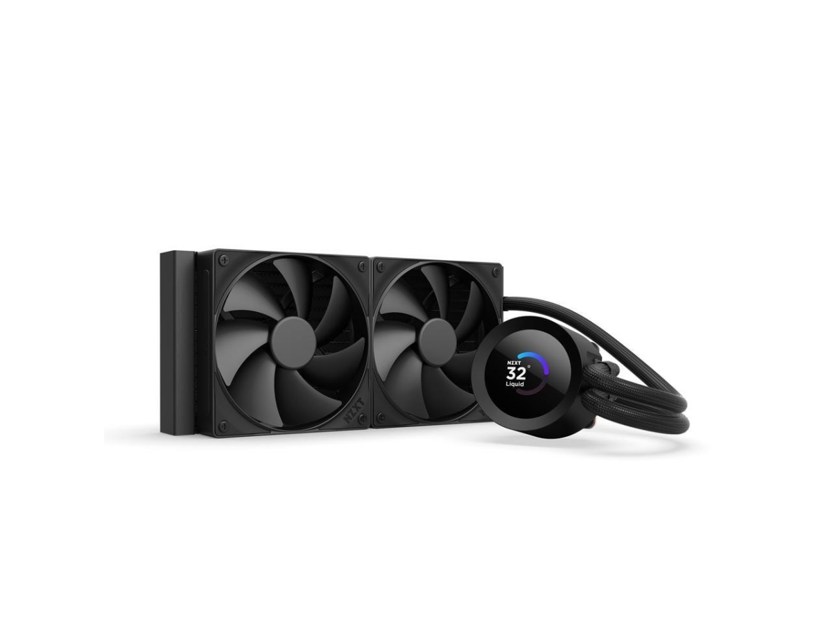 RL-KN240-B2 Kraken Plus 240 mm AIO Liquid Cooler with 1.54 in. LCD & Static Pressure Fans