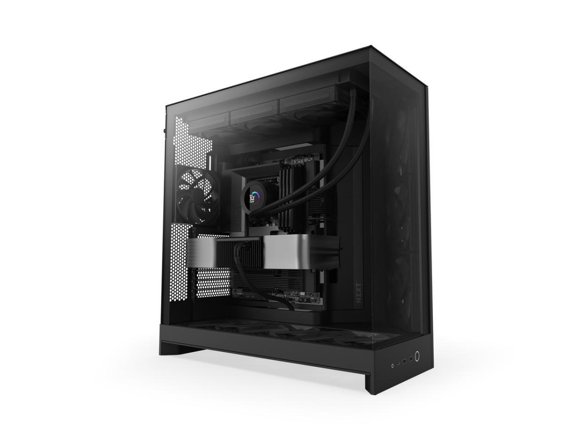 CM-H92FB-01 H9 Flow 2025 Large Dual-Chamber ATX Mid-Tower, Black