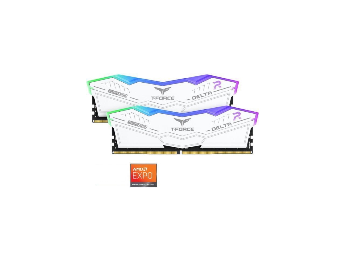 Picture of Team Group FF4D532G6000HC38JDC01 T-Force Delta RGB 32GB 2 x 16GB 288-Pin PC RAM DDR5 6000 PC5 48000 Desktop Memory Model