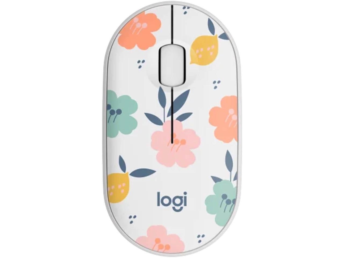 Picture of Logitech 910-007280 M340 Wireless Mouse with Limited Edition Prints - USB Receiver & Silent Clicks - Portable for Laptop - PC - Windows - Chrome - Surface - Floral Bouquet