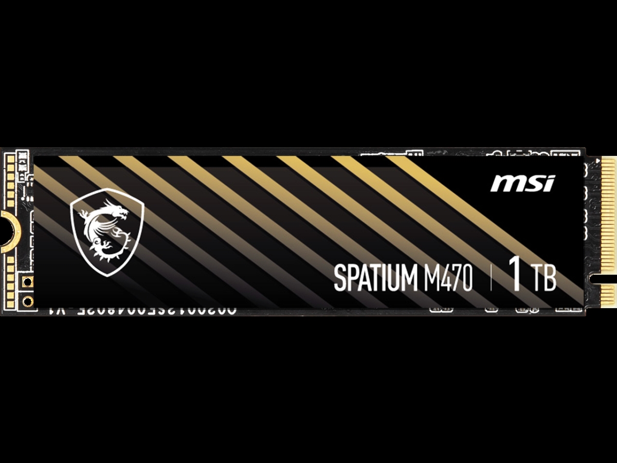 Picture of MSI SM470PN1TB Spatium M470 Pro PCIe 4.0 NVMe M.2 2280 1TB PCI-Express 4.0 x4 3D NAND Internal Solid State Drive
