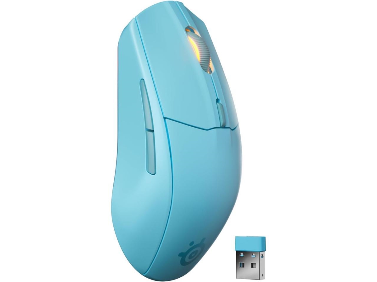 Picture of SteelSeries 62690 Rival 3 Wireless Gen 2 Gaming Mouse - 2.4GHz & Bluetooth - 18000 DPI True Move Air Optical Sensor - Light-Weight - 100 Parent PTFE&#44; Aqua