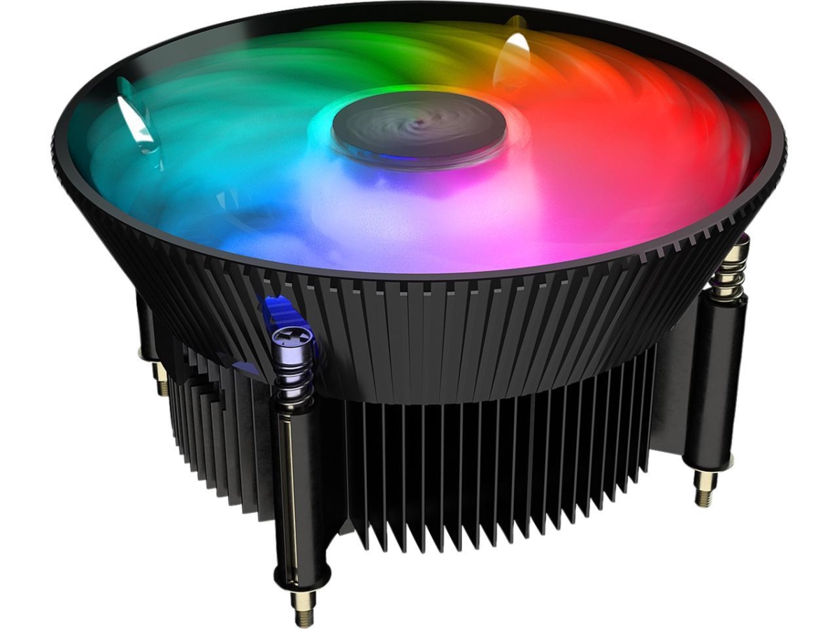 Picture of Cooler Master RR-A71C-18PA-R1 120 mm A71C ARGB CPU Air Cooler for AMD Ryzen Anodized Black Aluminum Fins Copper Insert Base MF120 Addressable RGB Lighting&#44; Black