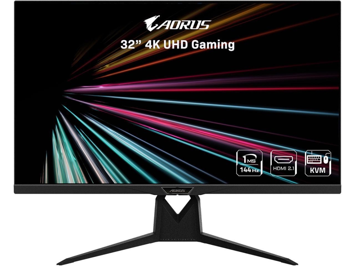 Picture of Aorus AORUS FI32U 32 in. 4K SS IPS Exclusive Built-in ANC 3840 x 2160 144 Hz 1ms GTG DP 1.4 HDMI 2.1 2 x USB 3.0 KVM with USB Type-C AMD Gaming Monitor