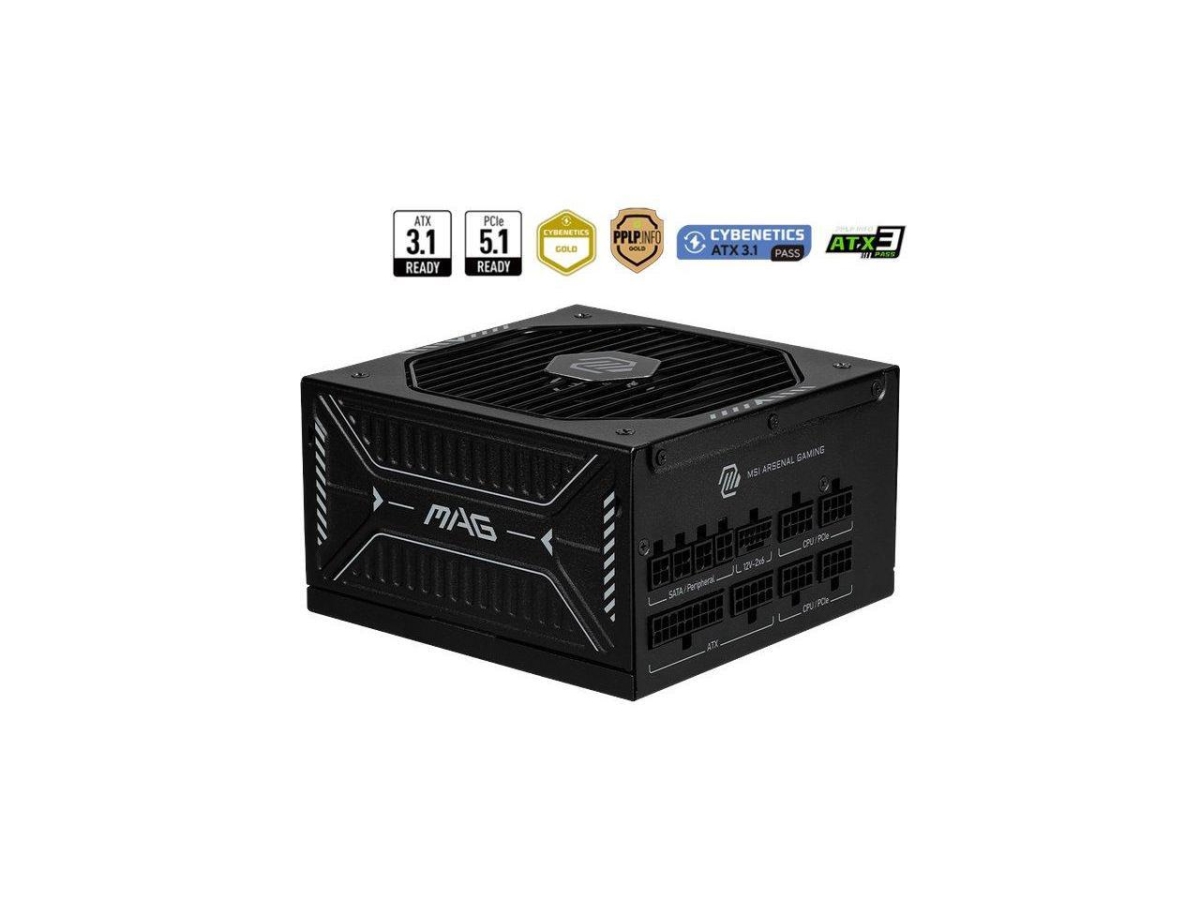 MAG A850GLS PCIE5 Fully Modular Compact Gaming 850W Power Supply