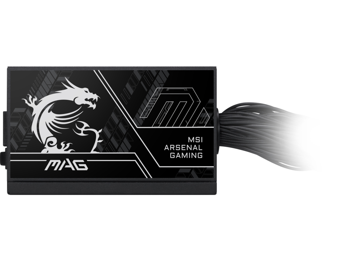 MAG A650BN PCIE5 III Non-Modular Compact Gaming 650W Power Supply with 80 Plus ATX 3.1 & PCIe 5.1 Ready - Bronze