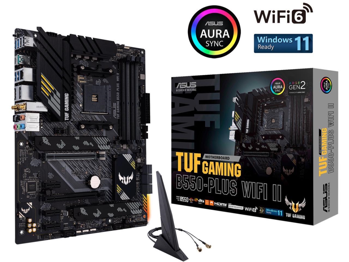 TUF GAM B550-PLUS W2 SATA 6Gbs ATX AMD Motherboard