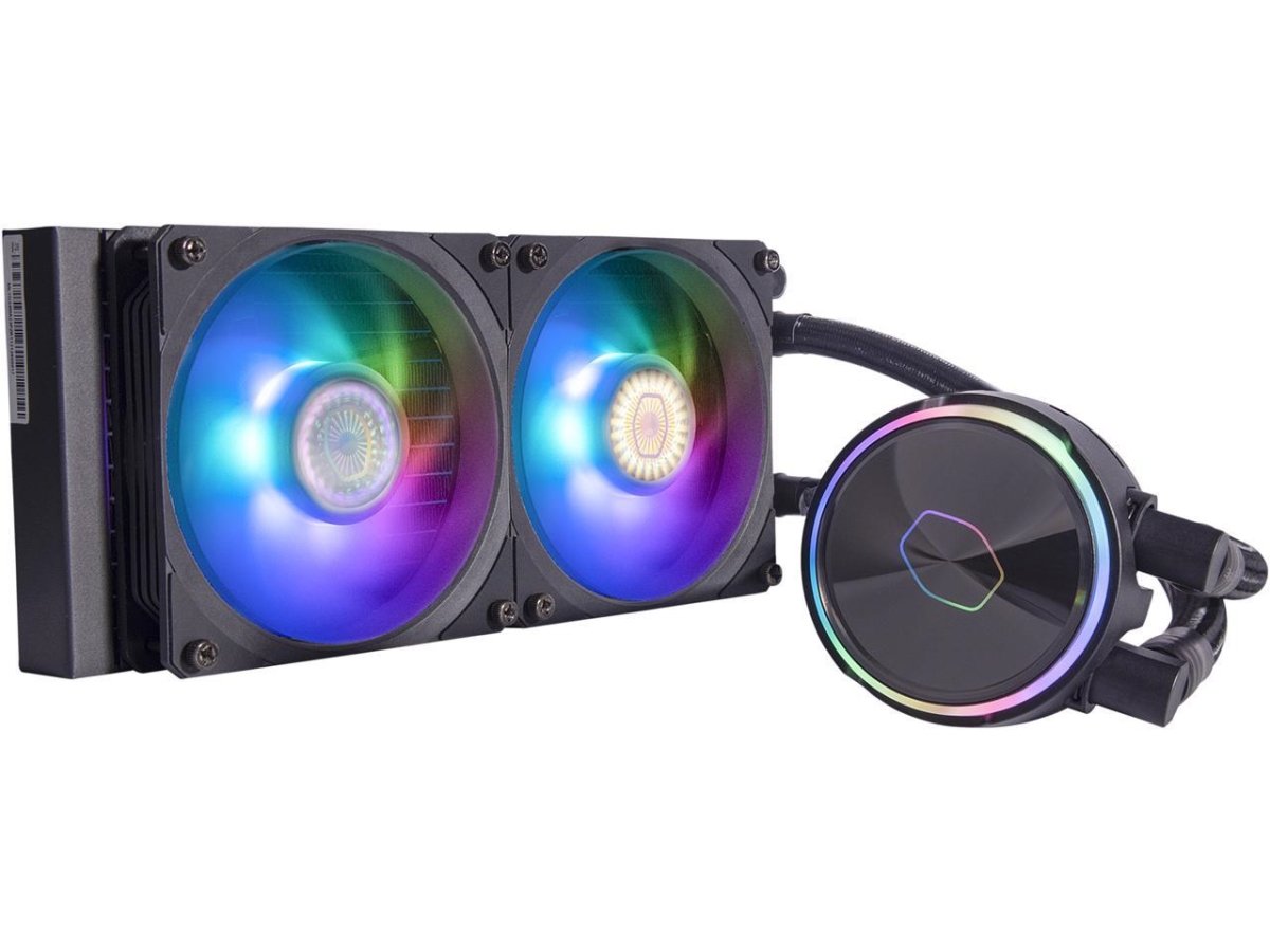 Picture of Cooler Master MLY-D24M-A23PZ-R1 PL240 FLUX Close-Loop AIO CPU Liquid Cooler, Black