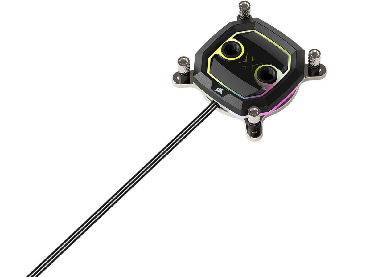 Picture of Corsair CX-9010013-WW Hydro X XC5 RGB Pro CPU Water Block for Intel 1700-1200 Socket&#44; Black