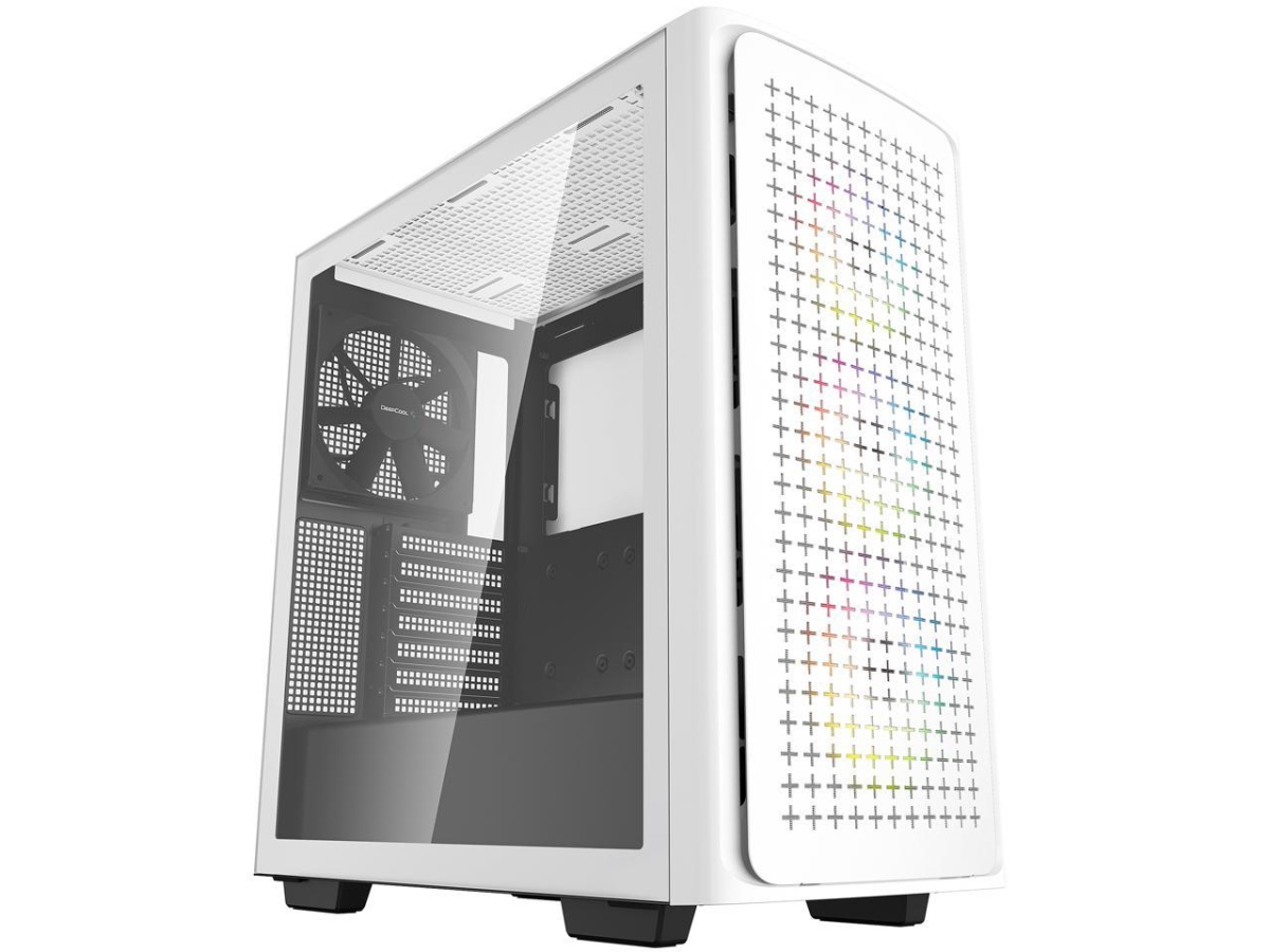 Picture of Deepcool R-CK560-WHAAE4-G-1 ABS SPCC & Tempered Glass ATX Mid Tower Computer Case&#44; White