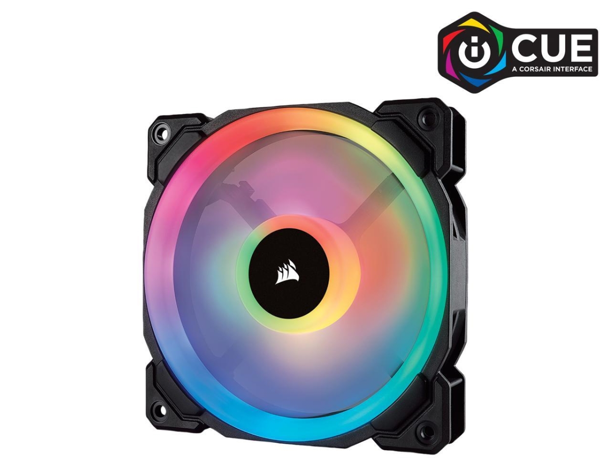 Picture of Corsair CO-9050071-WW LL Series LL120 RGB 120 mm Dual Light Loop RGB LED PWM Fan&#44; Black