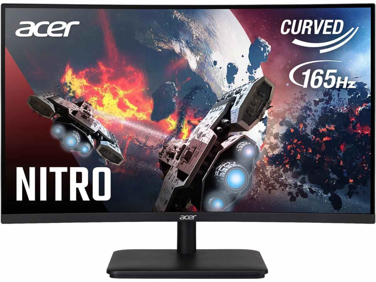 Picture of Acer America UM.HE0AA.S02 27 in. Full HD ED0 ED270R Sbiipx 1920 x 1080 165 Hz HDMI DisplayPort Headphone FreeSync Premium Curved Gaming Monitor&#44; Black