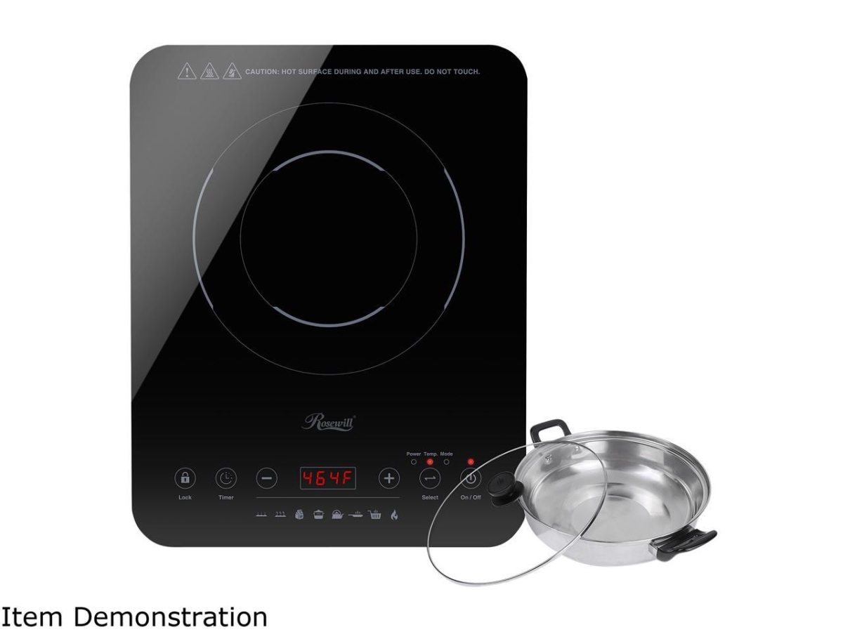 Picture of Rosewill RHAI-21001 1800W Electric Induction Cooktop&#44; Black