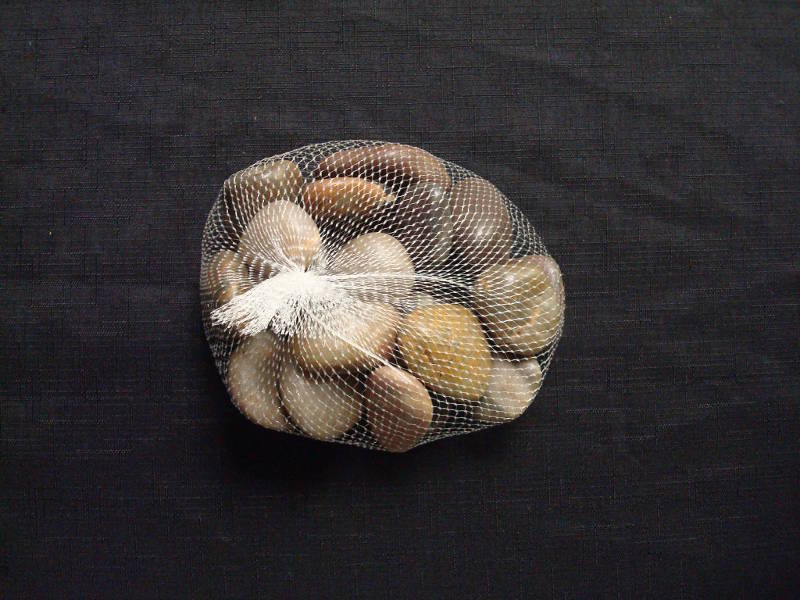 0.8-1.2 in. Large Polished Stone Bag, 2 lbs - Natural Mixed Colors