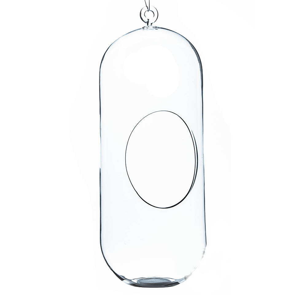 Picture of Athenas Garden HCH0512 12 x 4 in. Clear Cylindrical Hanging Glass Terrarium & Candle Holder