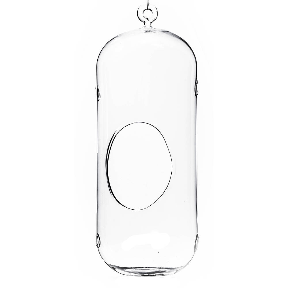 Picture of Athenas Garden HCH0513 13 x 5 in. Clear Cylindrical Hanging Glass Terrarium & Candle Holder