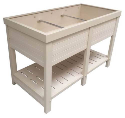 EPEP303-R48 48 in. Ecoflex Rectangular Rised Elevated Planter